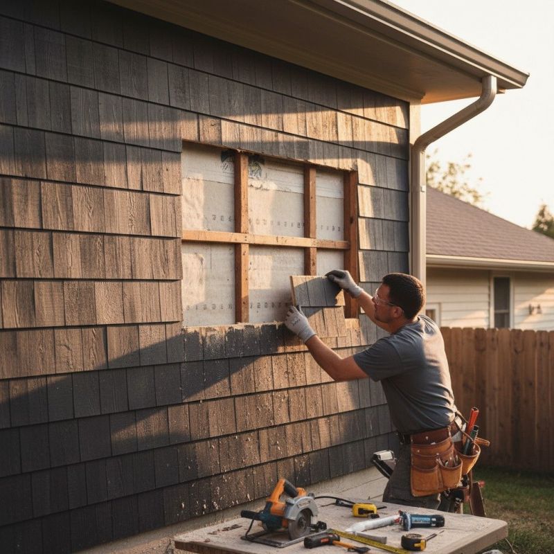 Cedar Shingle Siding Repair