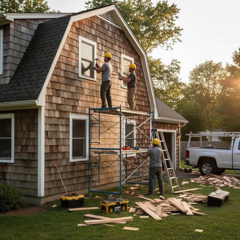 Cedar Shingle Siding Repair