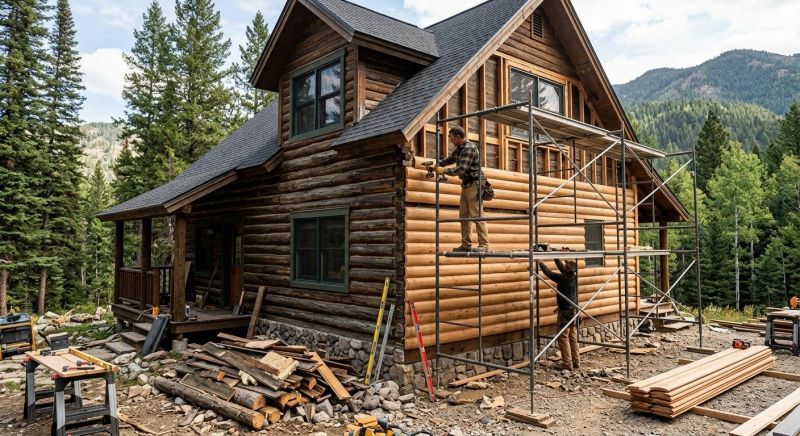 Log Home Siding Installation in Boston, MA