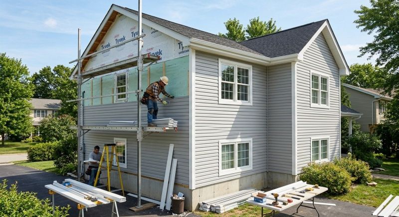 Vertical Siding Replacement in Stamford, CT