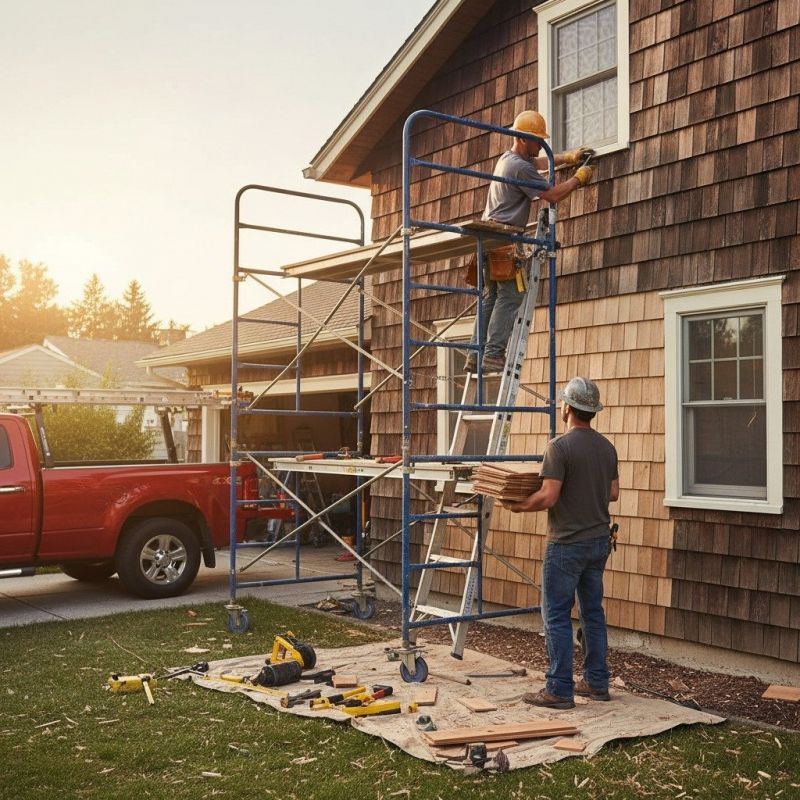 Local Cedar Shingle Siding Repair pros at work