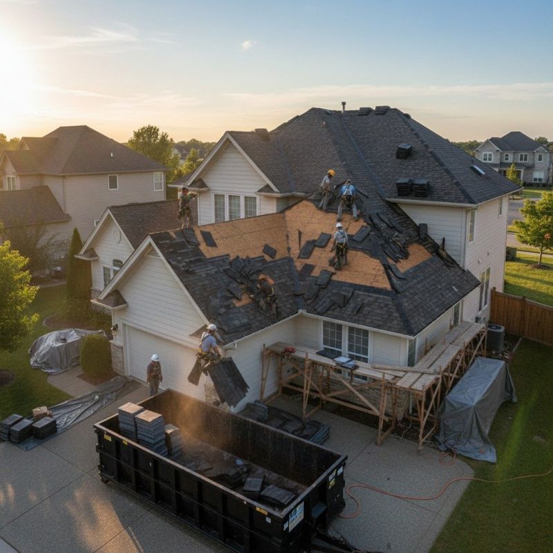 Damaged Roof Replacement in Fredericksburg, VA
